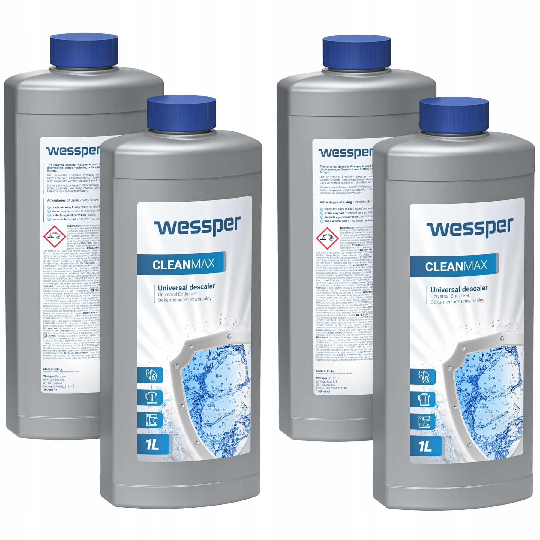 Wessper Cleanmax 1L odstraňovač vodného kameňa